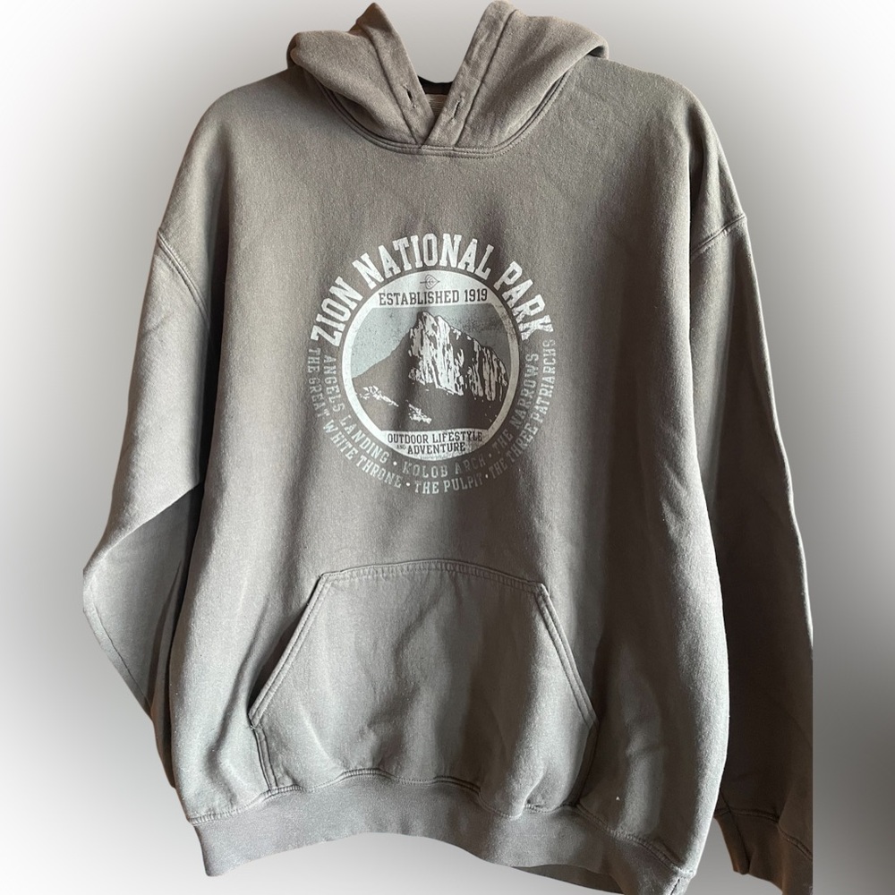 Gray Zion National Park Hoodie